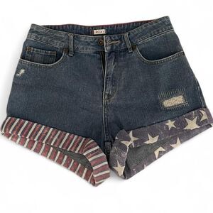 Roxy Women's Stars and Stripes Daisy Duke Cheeky Shorts